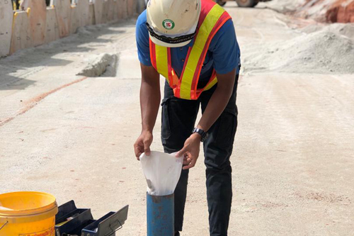 Site testing service for concrete